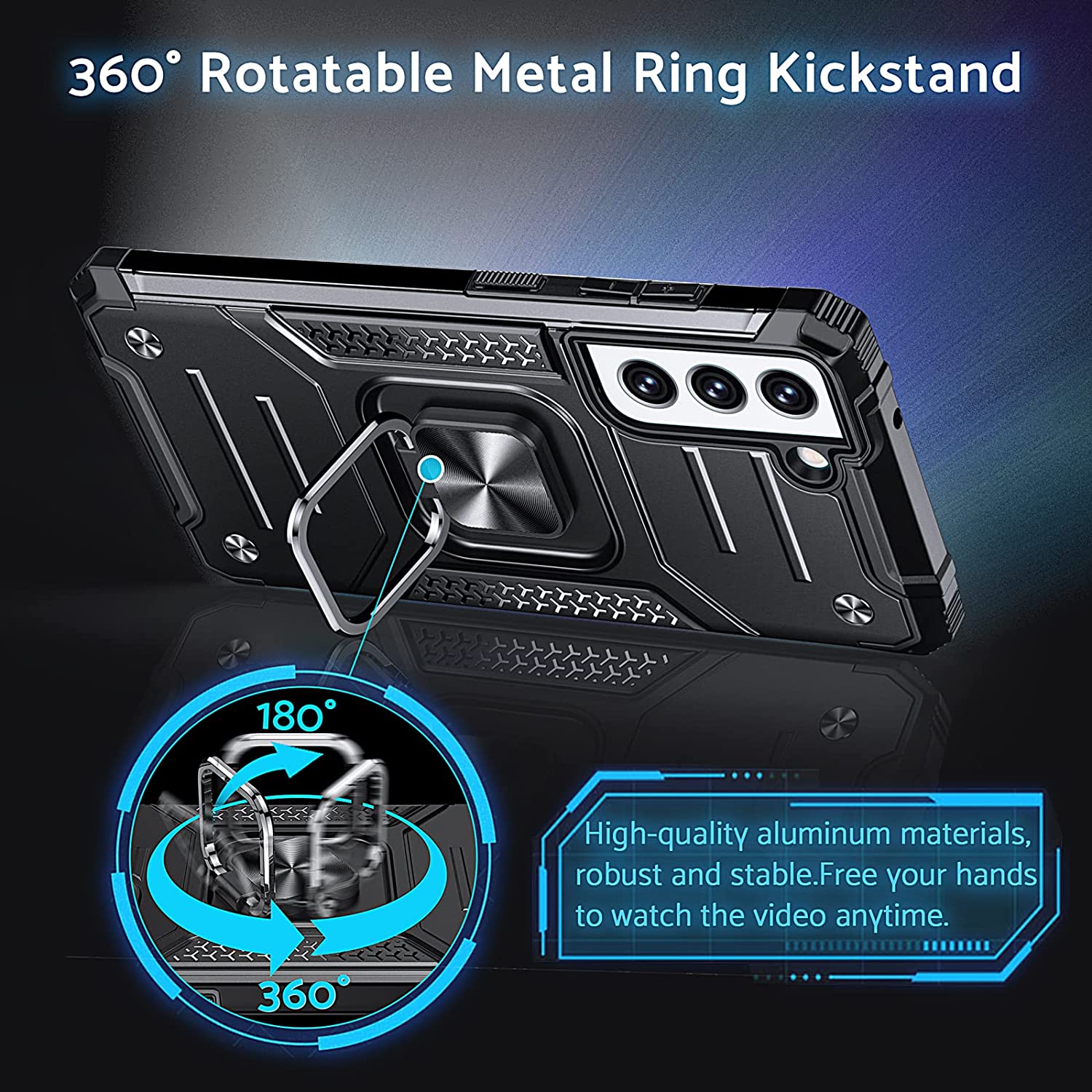 Armor Ringstand Case Silver Samsung Galaxy S21 FE 5G ΘΗΚΕΣ OEM Armor Ringstand Case Silver Samsung Galaxy S21 FE 5G - Image 9