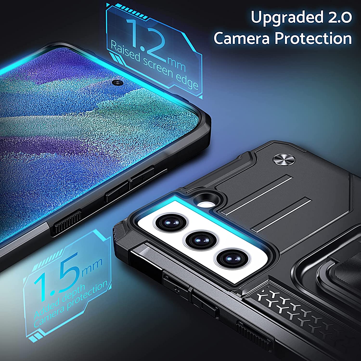Armor Ringstand Case Silver Samsung Galaxy S21 FE 5G ΘΗΚΕΣ OEM Armor Ringstand Case Silver Samsung Galaxy S21 FE 5G - Image 11