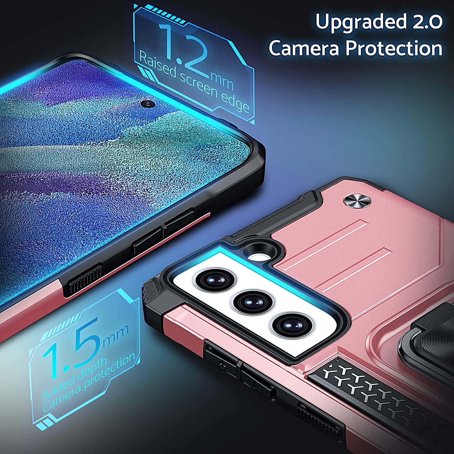 Armor Ringstand Case Silver Samsung Galaxy S21 FE 5G ΘΗΚΕΣ OEM Armor Ringstand Case Silver Samsung Galaxy S21 FE 5G - Image 12