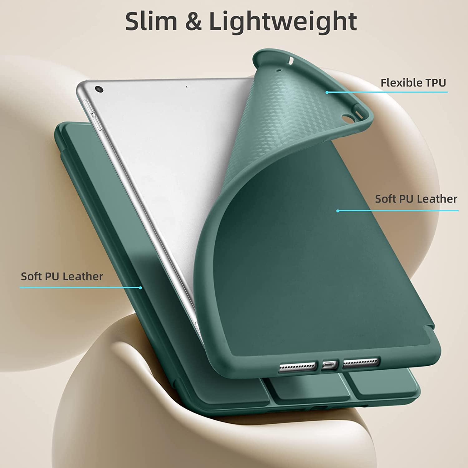 Θήκη Soft TPU Flexible Pencil Holder Forest Green iPad Air 3 2019 ΘΗΚΕΣ Orso Θήκη Soft TPU Flexible Pencil Holder Forest Green iPad Air 3 2019 - Image 3