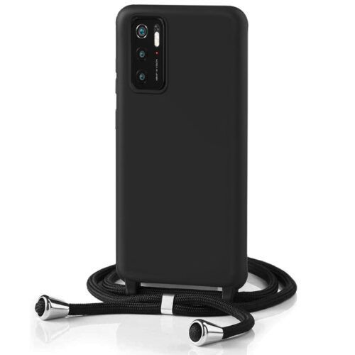 Θήκη Orso Soft TPU Κορδόνι Black Xiaomi Poco M3 Pro 5G ΘΗΚΕΣ OEM Θήκη Orso Soft TPU Κορδόνι Black Xiaomi Poco M3 Pro 5G