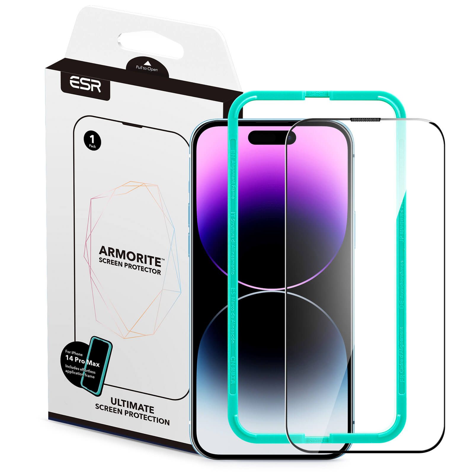 ESR Armorite™ Ultra-Tough Tempered Glass iPhone 14 Pro Max (1-Pack With Easy Installation Frame) ΠΡΟΣΤΑΣΙΑ ΟΘΟΝΗΣ ESR ESR Armorite™ Ultra-Tough Tempered Glass iPhone 14 Pro Max (1-Pack With Easy Installation Frame)