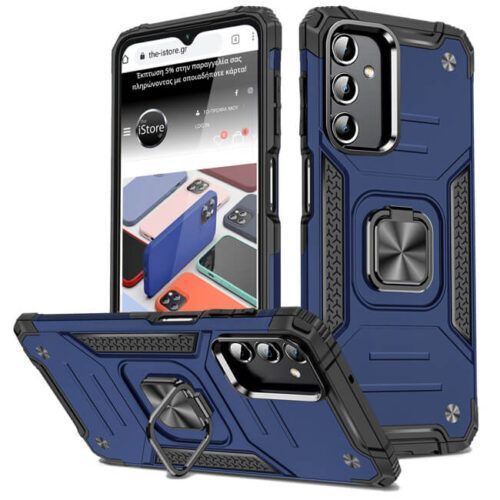 Θήκη Armor Ringstand Blue Samsung Galaxy A14 4G/5G