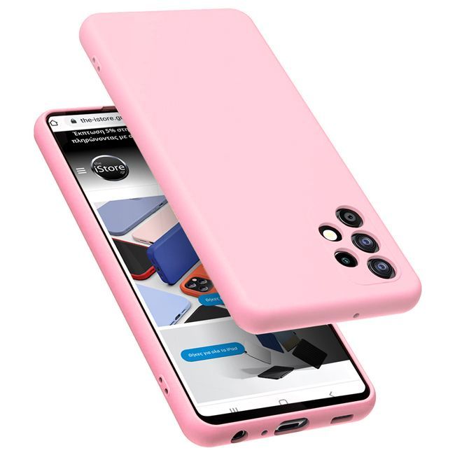 Θήκη Rubber Silk Pink Samsung Galaxy A23 4G/4G ΘΗΚΕΣ OEM Θήκη Rubber Silk Pink Samsung Galaxy A23 4G/4G
