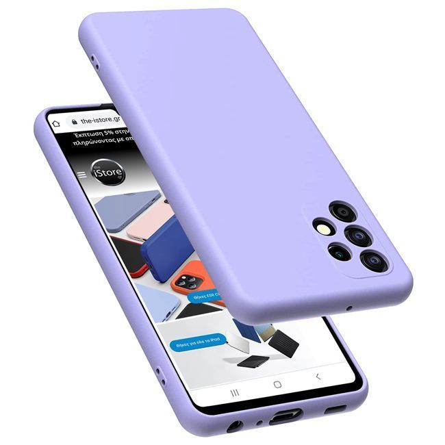 Θήκη Rubber Silk Violet Samsung Galaxy A23 4G/4G ΘΗΚΕΣ OEM Θήκη Rubber Silk Violet Samsung Galaxy A23 4G/4G