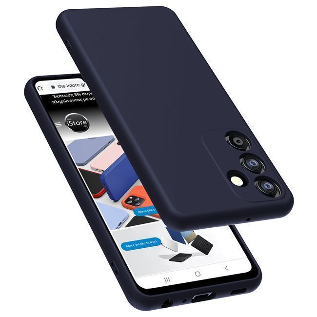 Θήκη Rubber Silk Dark Blue Samsung Galaxy S23 Plus ΘΗΚΕΣ OEM Θήκη Rubber Silk Dark Blue Samsung Galaxy S23 Plus