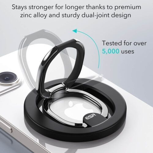 Alternative view of ESR HaloLock MagSafe Ring Stand Black