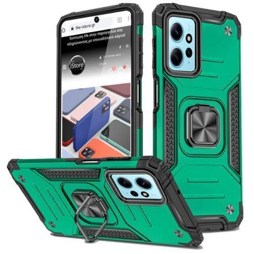Θήκη Armor Ringstand Green Xiaomi Redmi Note 12 4G ΘΗΚΕΣ OEM Θήκη Armor Ringstand Green Xiaomi Redmi Note 12 4G