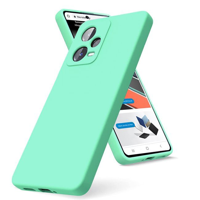 Θήκη Rubber Silk Mint Xiaomi Redmi Note 12 5G ΘΗΚΕΣ Orso Θήκη Rubber Silk Mint Xiaomi Redmi Note 12 5G