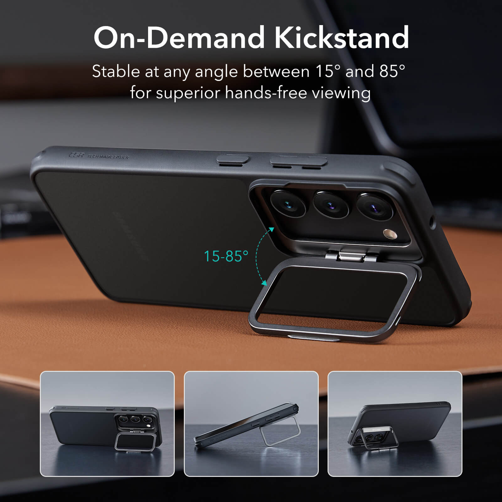 Θήκη ESR Samsung Galaxy S23 Plus Classic Kickstand Frosted Black ΘΗΚΕΣ ESR Θήκη ESR Samsung Galaxy S23 Plus Classic Kickstand Frosted Black - Image 6