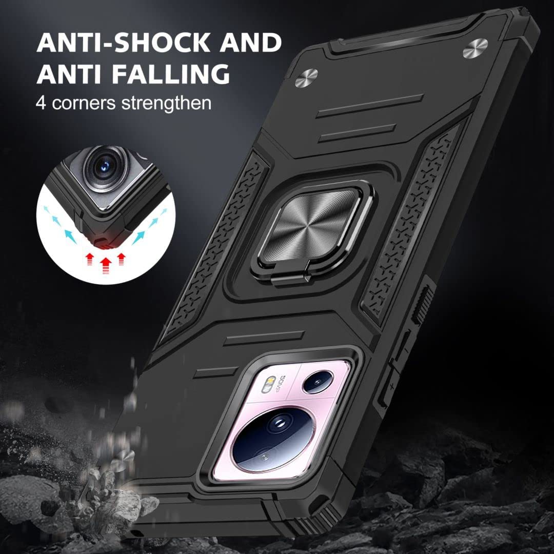 Θήκη Armor Ringstand Black Xiaomi 13 Lite /13 Lite NFC 5G ΘΗΚΕΣ OEM Θήκη Armor Ringstand Black Xiaomi 13 Lite /13 Lite NFC 5G - Image 3