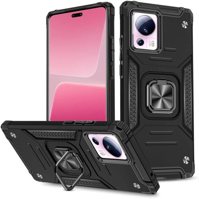 Θήκη Armor Ringstand Black Xiaomi 13 Lite /13 Lite NFC 5G ΘΗΚΕΣ OEM Θήκη Armor Ringstand Black Xiaomi 13 Lite /13 Lite NFC 5G