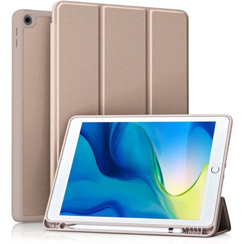 Soft TPU Flexible Pencil Holder Case Beige iPad 10,2 2019/2020/2021 ΘΗΚΕΣ Orso Soft TPU Flexible Pencil Holder Case Beige iPad 10,2 2019/2020/2021