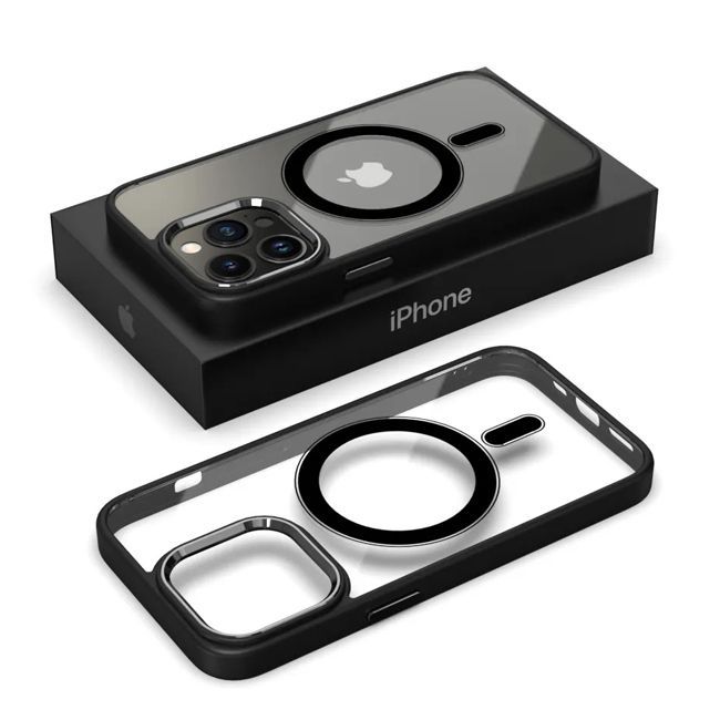 Θήκη iPhone 14/13 Orso MagSafe Metal Tone Clear Black ΘΗΚΕΣ Orso Θήκη iPhone 14/13 Orso MagSafe Metal Tone Clear Black - Image 4