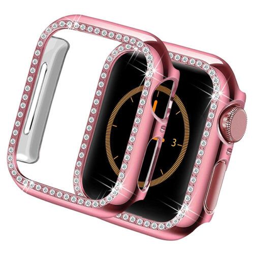 Θήκη Hard Diamonds Pink Apple Watch 45mm APPLE WATCH OEM Θήκη Hard Diamonds Pink Apple Watch 45mm