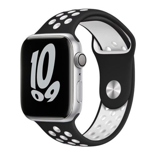 Orso Black/White Sport Silicone Λουράκι Apple Watch 38/40/41/42mm Series 10 2024