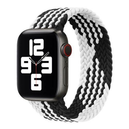 Hera Braided Black/White Λουράκι για Apple Watch 44/45/46/49mm (Size: L) APPLE WATCH Orso Hera Braided Black/White Λουράκι για Apple Watch 44/45/46/49mm (Size: L)
