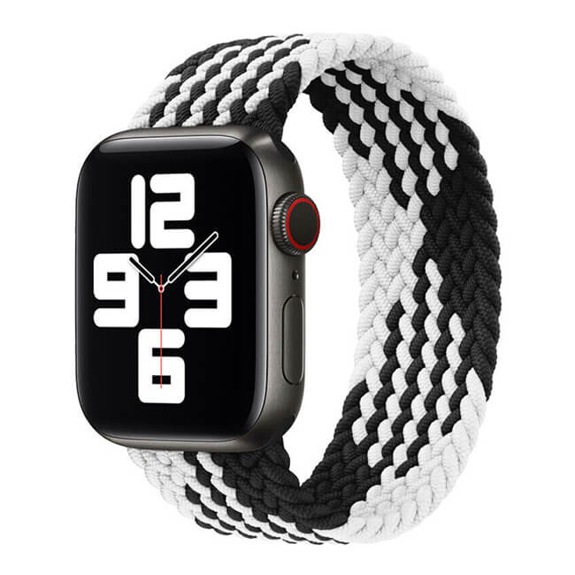 Hera Braided Black/White Λουράκι για Apple Watch 44/45/46/49mm (Size: L) APPLE WATCH Orso Hera Braided Black/White Λουράκι για Apple Watch 44/45/46/49mm (Size: L)