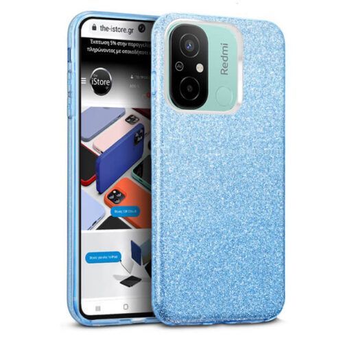 Θήκη Hybrid Strass Blue Xiaomi Redmi 12C ΘΗΚΕΣ OEM Θήκη Hybrid Strass Blue Xiaomi Redmi 12C