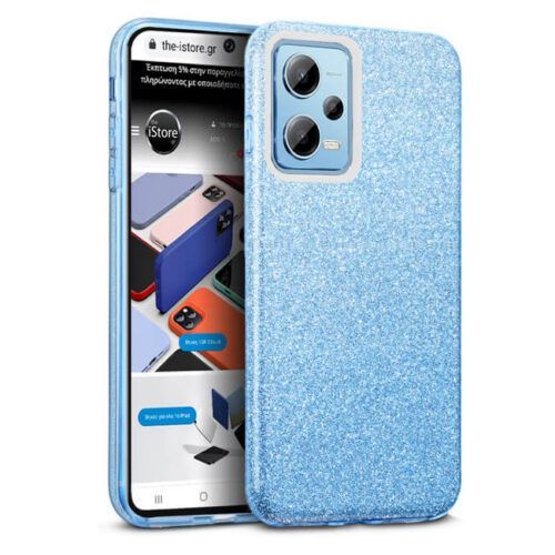 Θήκη Hybrid Strass Blue Xiaomi Redmi Note 12 5G ΘΗΚΕΣ OEM Θήκη Hybrid Strass Blue Xiaomi Redmi Note 12 5G