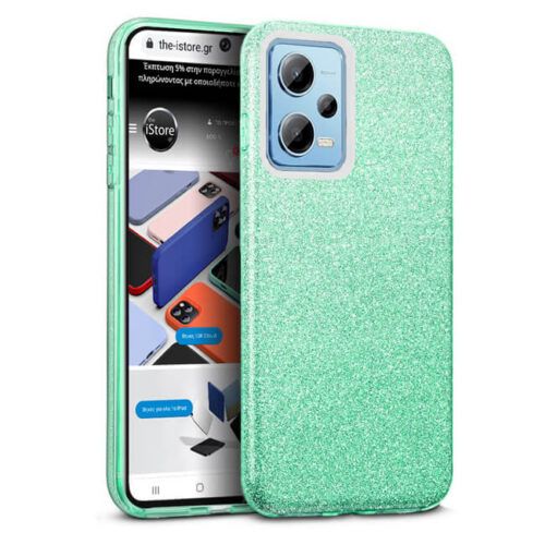Θήκη Hybrid Strass Green Xiaomi Redmi Note 12 4G ΘΗΚΕΣ OEM Θήκη Hybrid Strass Green Xiaomi Redmi Note 12 4G
