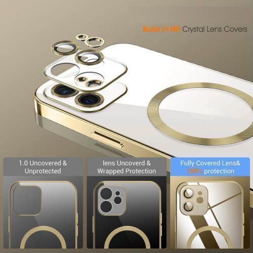 Alternative view of Θήκη Orso Magsafe Camera Protection Bare Look Gold iPhone 11