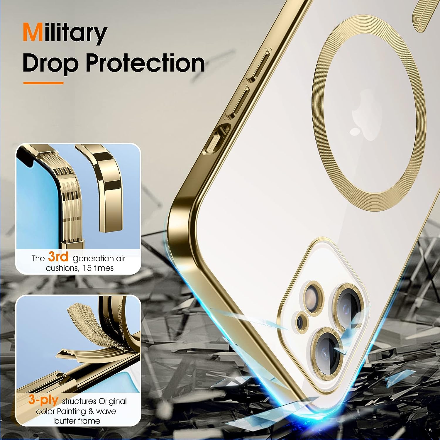 Θήκη Orso Magsafe Camera Protection Bare Look Gold iPhone 11 STOCK OFFERS Orso Θήκη Orso Magsafe Camera Protection Bare Look Gold iPhone 11 - Image 4