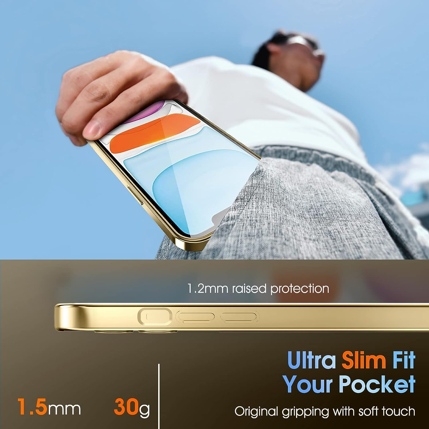 Θήκη Orso Magsafe Camera Protection Bare Look Gold iPhone 11 STOCK OFFERS Orso Θήκη Orso Magsafe Camera Protection Bare Look Gold iPhone 11 - Image 3