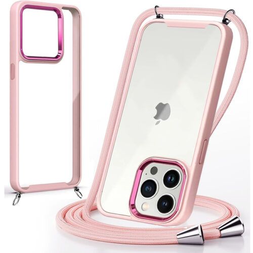 Θήκη Orso Shield Κορδόνι Clear Rose iPhone 15 Pro ΘΗΚΕΣ Orso Θήκη Orso Shield Κορδόνι Clear Rose iPhone 15 Pro