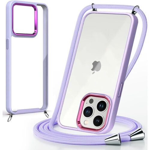 Θήκη Orso Shield Κορδόνι Clear Violet iPhone 14 Pro STOCK OFFERS Orso Θήκη Orso Shield Κορδόνι Clear Violet iPhone 14 Pro