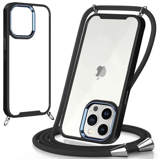 Θήκη Orso Shield Κορδόνι Clear Black iPhone 14 Pro STOCK OFFERS Orso Θήκη Orso Shield Κορδόνι Clear Black iPhone 14 Pro