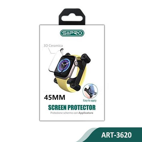 Alternative view of Siipro 3D Flexible Ceramic Screen Protector Apple Watch 45mm (With Installation Kit)