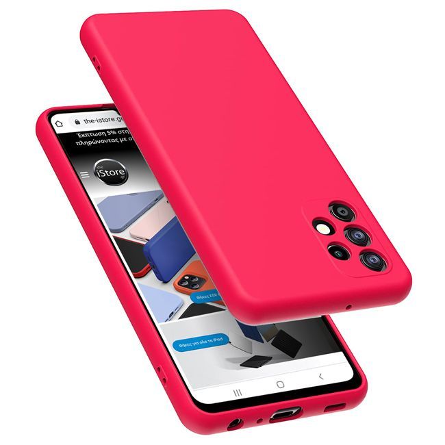 Θήκη Rubber Silk Hot Pink Samsung Galaxy A32 5G ΘΗΚΕΣ OEM Θήκη Rubber Silk Hot Pink Samsung Galaxy A32 5G