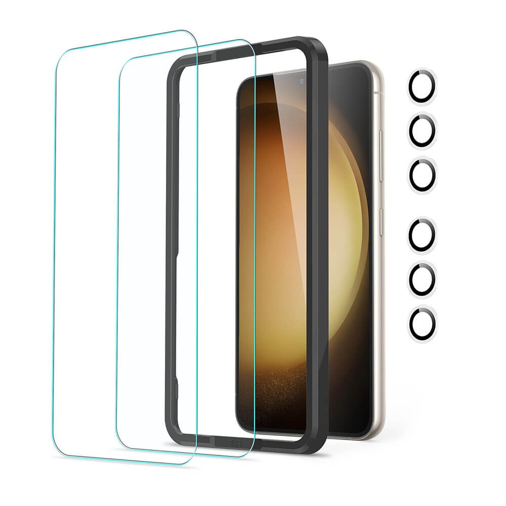 (4-Pack) ESR Set Tempered Glass + 9H Camera Lens Clear Samsung Galaxy S23 Plus ΠΡΟΣΤΑΣΙΑ ΟΘΟΝΗΣ ESR (4-Pack) ESR Set Tempered Glass + 9H Camera Lens Clear Samsung Galaxy S23 Plus