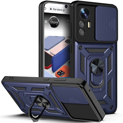 Θήκη Orso Combo Kickstand Slide Camera Blue Xiaomi Redmi Note 12S