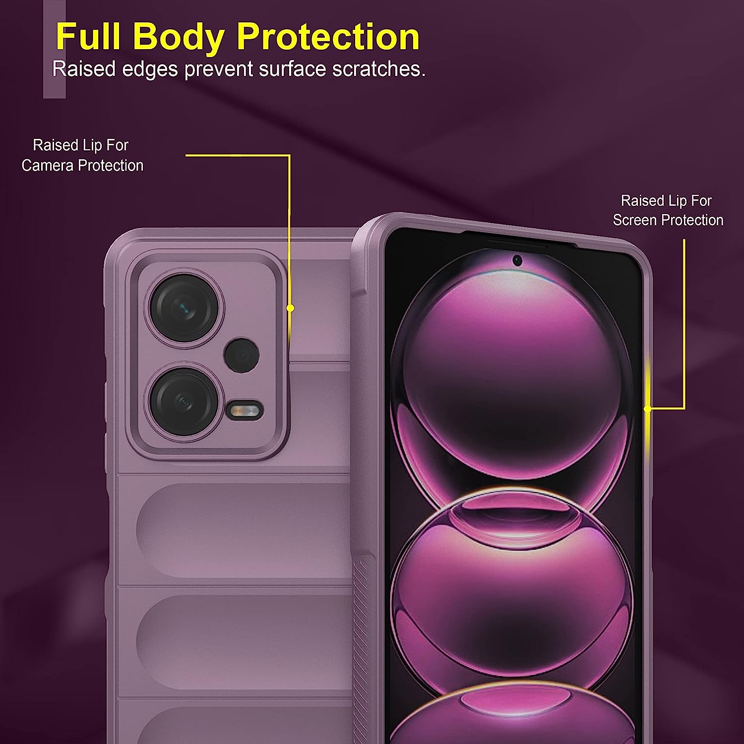 Θήκη Magic Shield Dusty Purple Xiaomi Redmi Note 12 5G ΘΗΚΕΣ Orso Θήκη Magic Shield Dusty Purple Xiaomi Redmi Note 12 5G - Image 2
