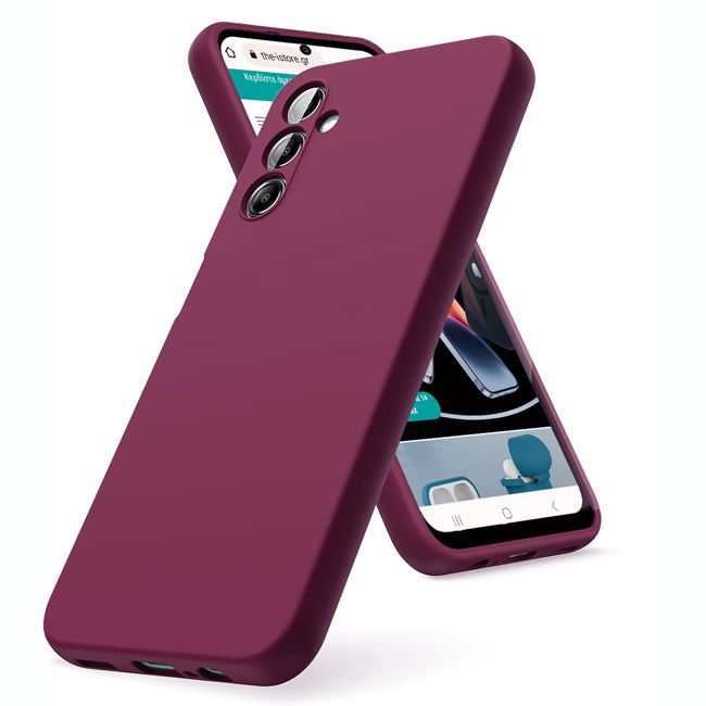 Θήκη Rubber Silk Wine Samsung Galaxy A36/A56 ΘΗΚΕΣ Orso Θήκη Rubber Silk Wine Samsung Galaxy A36/A56
