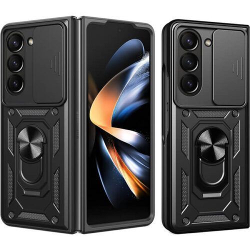 Θήκη Orso Combo Kickstand Slide Camera Black Samsung Galaxy Z Fold 6
