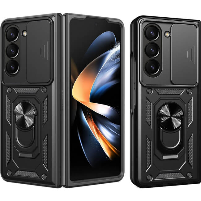 Θήκη Orso Combo Kickstand Slide Camera Black Samsung Galaxy Z Fold 6 ΘΗΚΕΣ Orso Θήκη Orso Combo Kickstand Slide Camera Black Samsung Galaxy Z Fold 6