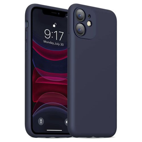 Θήκη Rubber Silk Dark Blue iPhone 11