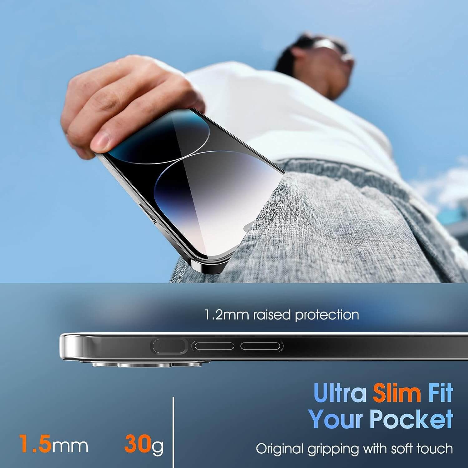 Θήκη Orso Magsafe Camera Protection Bare Look Black iPhone 14 Pro STOCK OFFERS Orso Θήκη Orso Magsafe Camera Protection Bare Look Black iPhone 14 Pro - Image 5