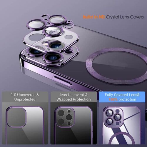 Alternative view of Θήκη Orso Magsafe Camera Protection Bare Look Black iPhone 14