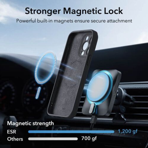 Alternative view of Θήκη ESR Cloud HaloLock MagSafe Black iPhone 15 Pro