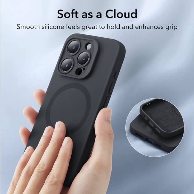 Θήκη ESR Cloud HaloLock MagSafe Black iPhone 15 Pro ΘΗΚΕΣ ESR Θήκη ESR Cloud HaloLock MagSafe Black iPhone 15 Pro - Image 6