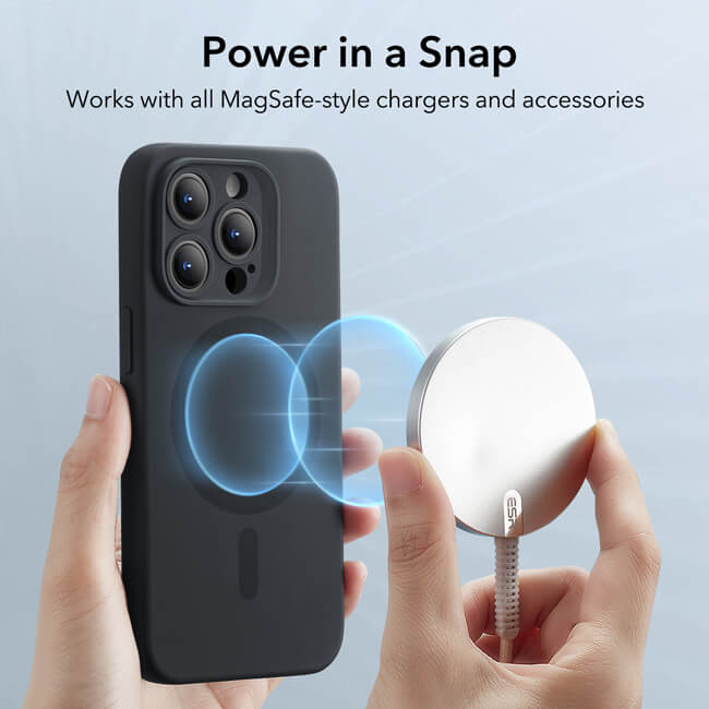 Θήκη ESR Cloud HaloLock MagSafe Black iPhone 15 Pro ΘΗΚΕΣ ESR Θήκη ESR Cloud HaloLock MagSafe Black iPhone 15 Pro - Image 5