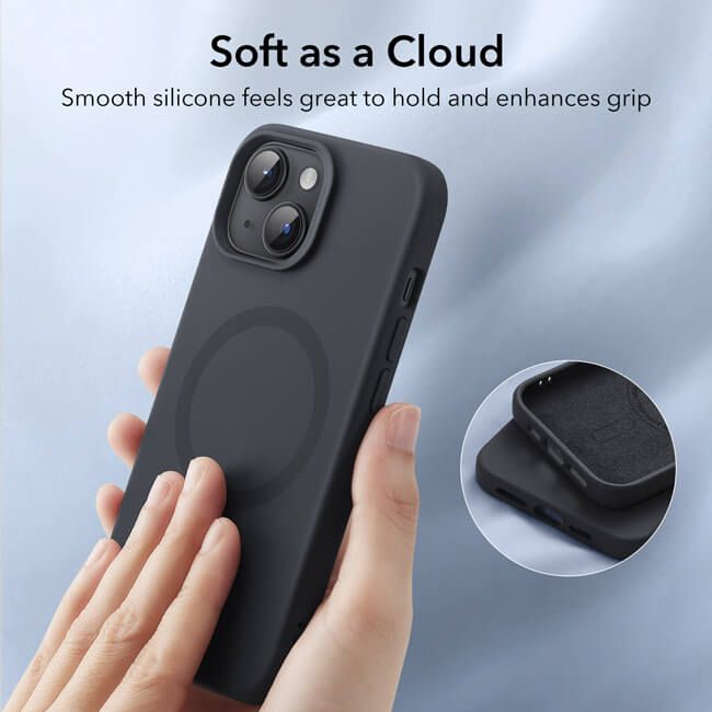 Θήκη ESR Cloud HaloLock MagSafe Black iPhone 15 ΘΗΚΕΣ ESR Θήκη ESR Cloud HaloLock MagSafe Black iPhone 15 - Image 4