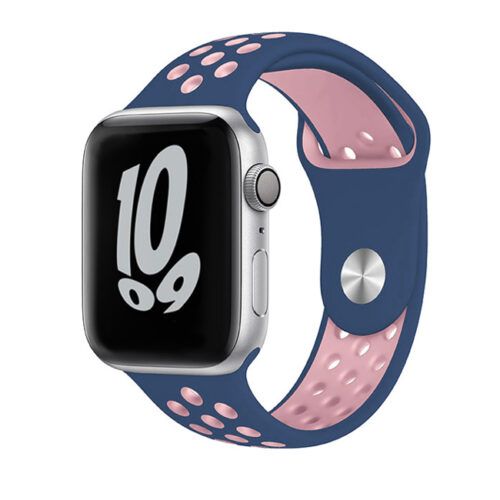 Orso Oriental Blue/Pink Sport Silicone Λουράκι Apple Watch 38/40/41/42mm Series 10 2024
