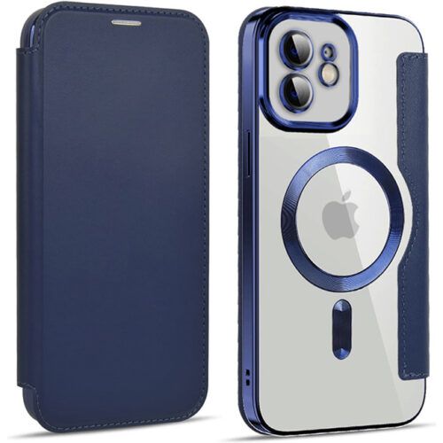 Θήκη Orso Flip Camera Protection Magsafe Bare Look Blue iPhone 11