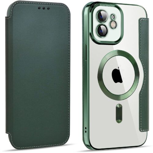 Θήκη Orso Flip Camera Protection Magsafe Bare Look Green iPhone 11
