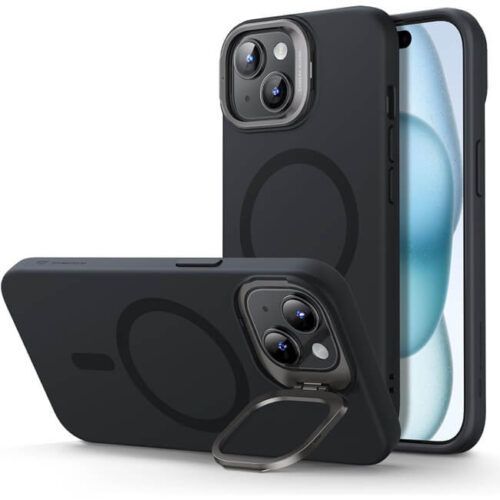 Θήκη ESR Cloud with Stash Stand HaloLock Magsafe Black iPhone 15 Plus ΘΗΚΕΣ ESR Θήκη ESR Cloud with Stash Stand HaloLock Magsafe Black iPhone 15 Plus